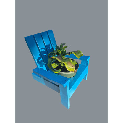 Miniature Adirondack Chair Planter Stand For Indoor Or Outdoor Decor