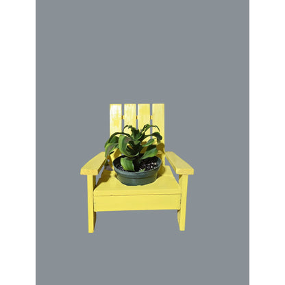 Miniature Adirondack Chair Planter Stand For Indoor Or Outdoor Decor