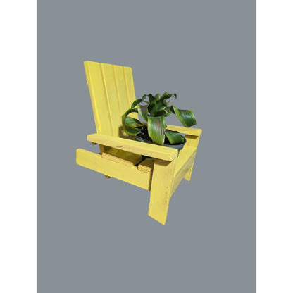Miniature Adirondack Chair Planter Stand For Indoor Or Outdoor Decor