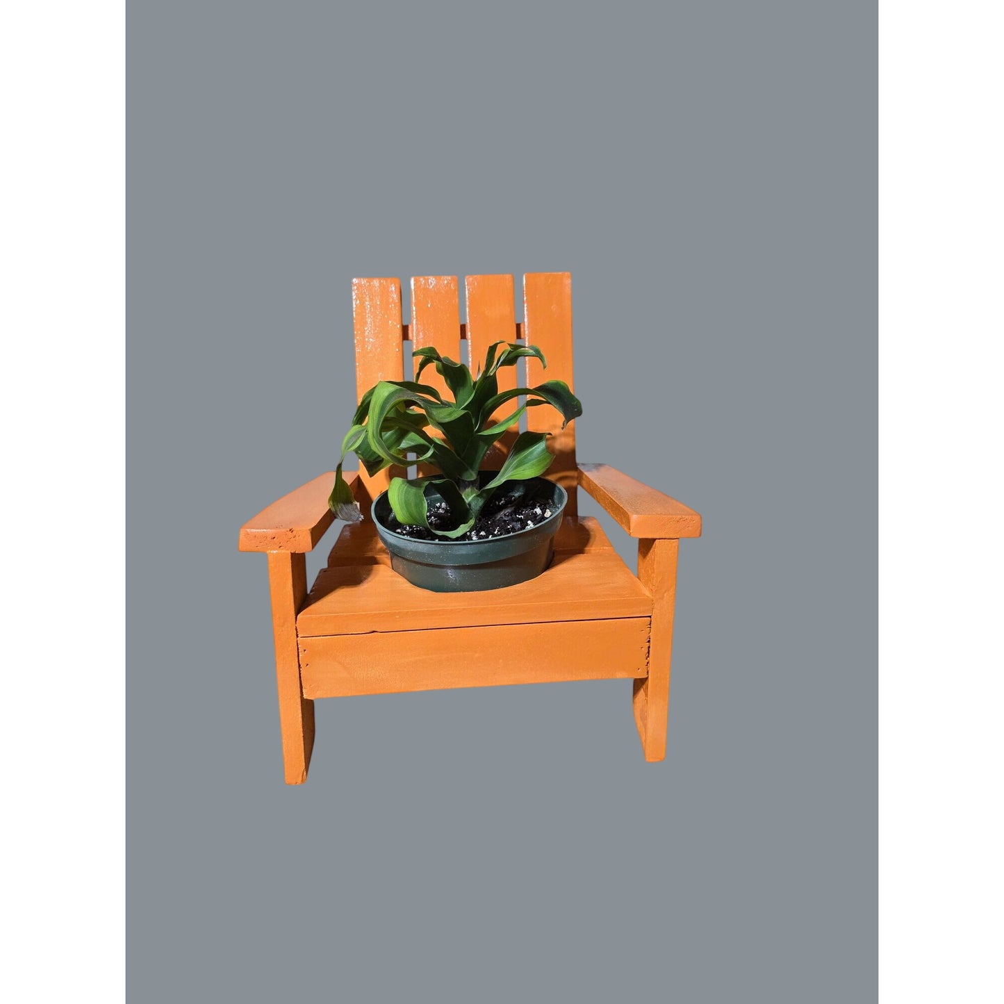 Miniature Adirondack Chair Planter Stand For Indoor Or Outdoor Decor