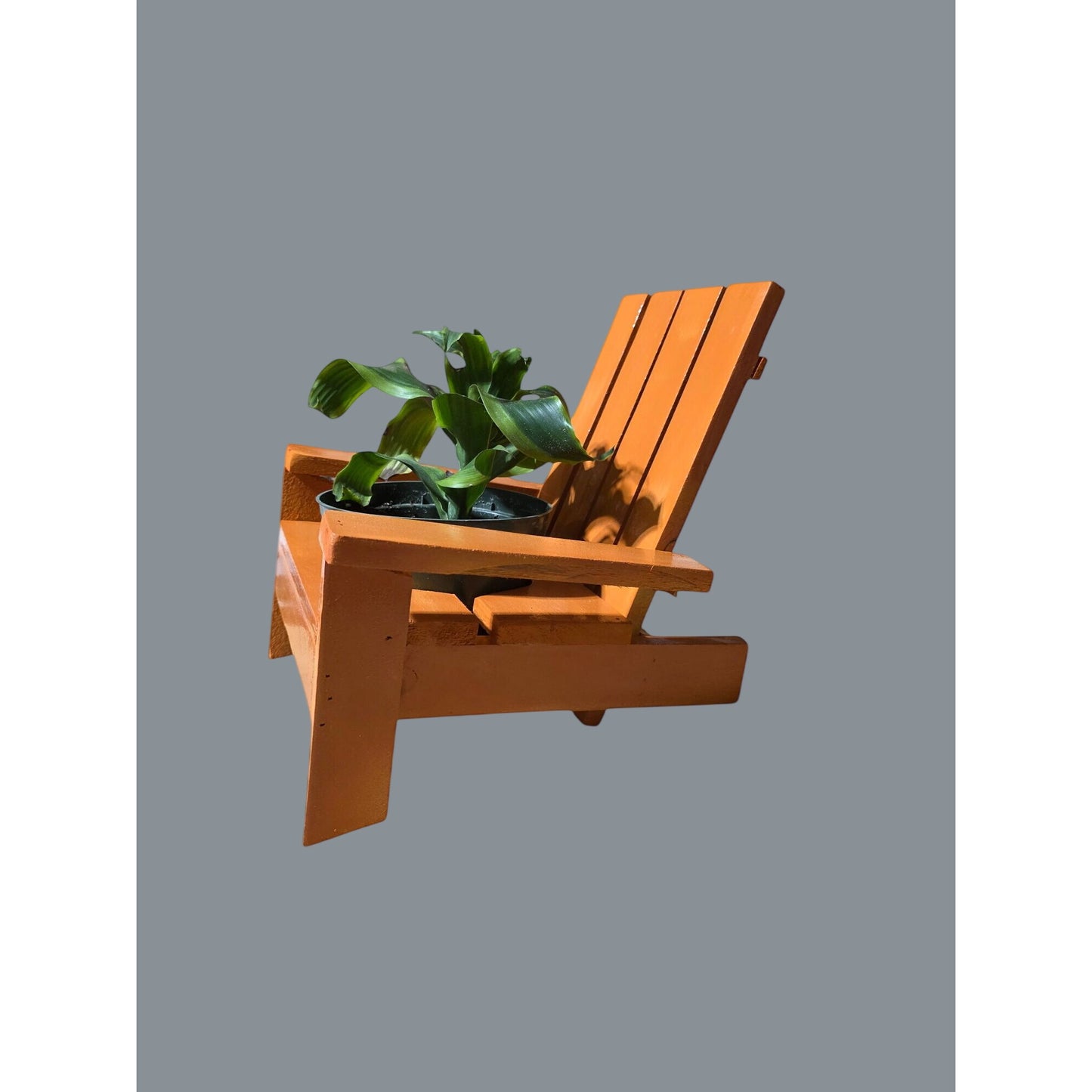 Miniature Adirondack Chair Planter Stand For Indoor Or Outdoor Decor
