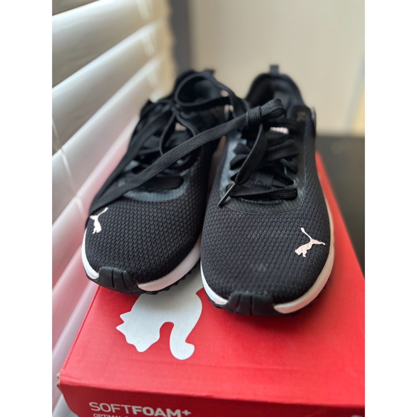 PUMA PC Runner Women's Lightweight Athletic Running Shoe Black