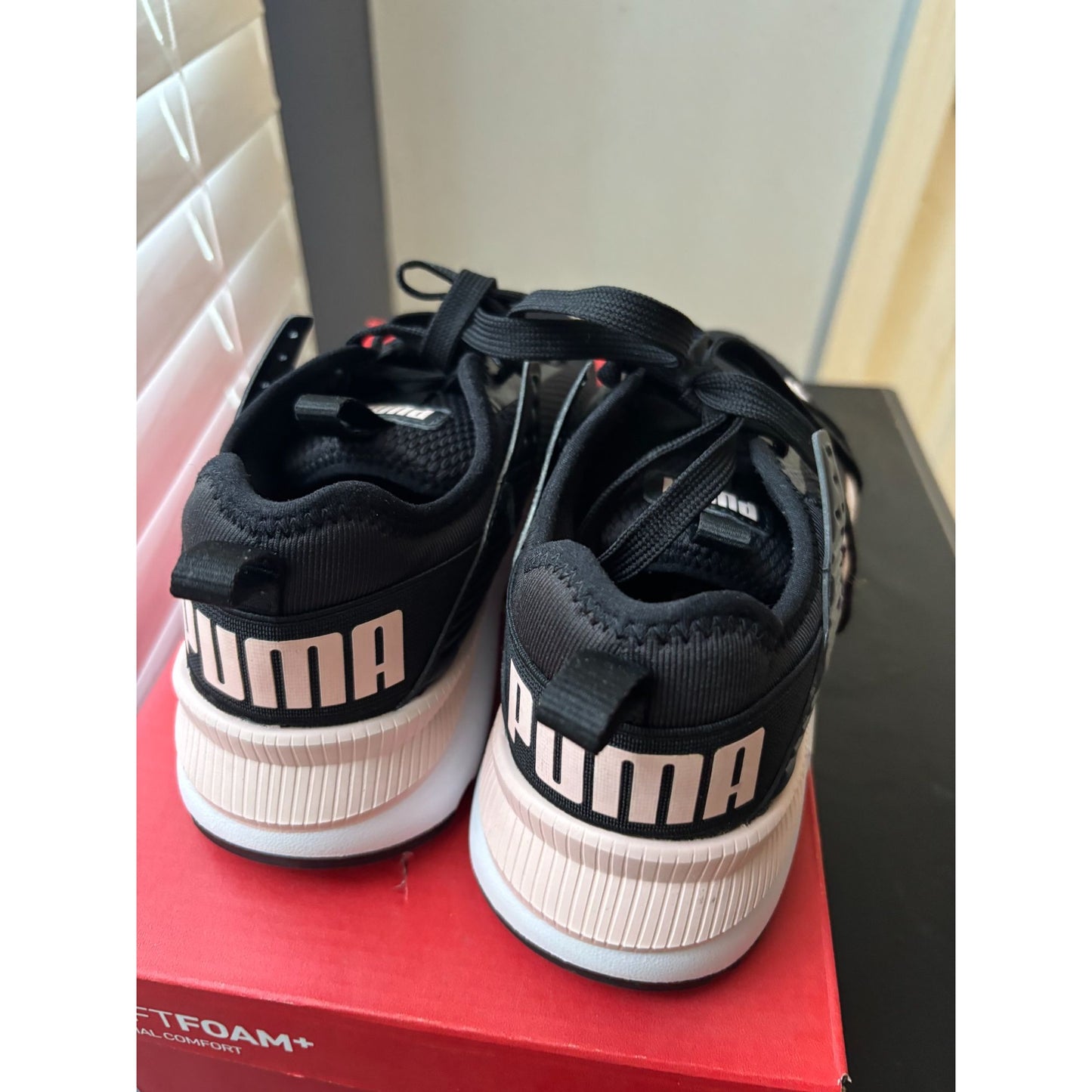 PUMA PC Runner Women's Lightweight Athletic Running Shoe Black