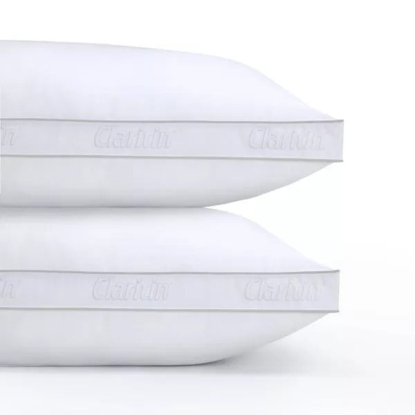 Claritin Cotton Hypoallergenic Pillow Set For Enhanced Comfort & Support