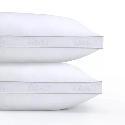 Claritin Cotton Hypoallergenic Pillow Set For Enhanced Comfort & Support