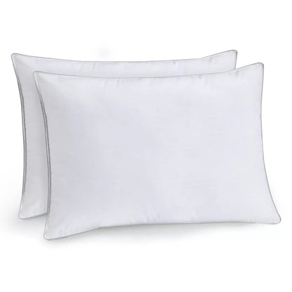Claritin Cotton Hypoallergenic Pillow Set For Enhanced Comfort & Support