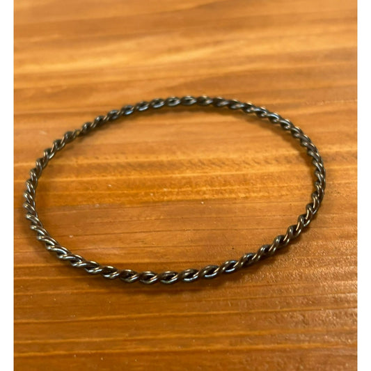 Twist Rope Silver Wrist Bracelet