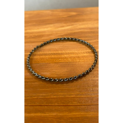 Twist Rope Silver Wrist Bracelet