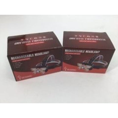 Rechargeable LED Headlamp With 5-Core Ultra Bright Lighting & Adjustable Strap