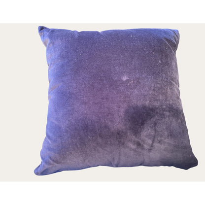 Soft Velvet Blue Square Decorative Throw Pillow Home Decor Cushion