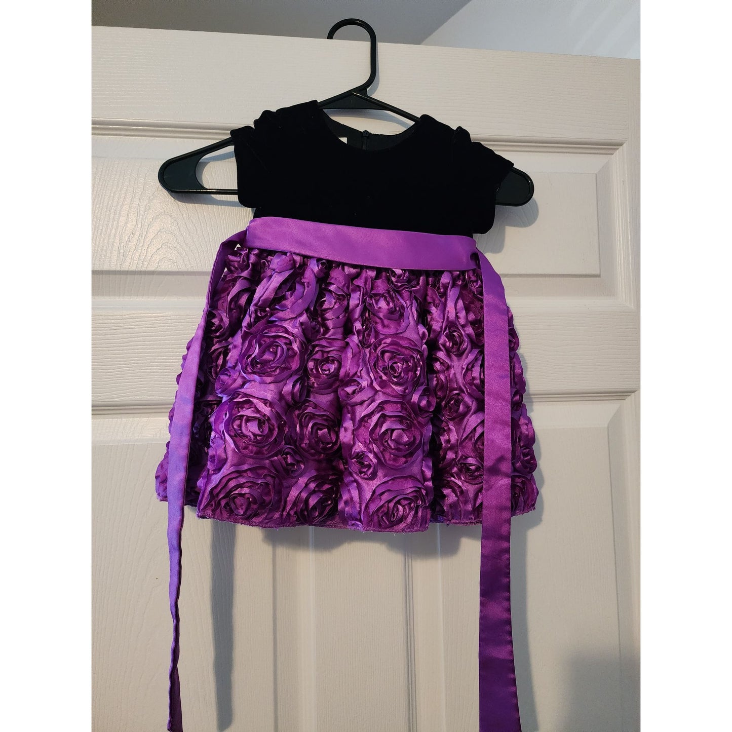 Rare Editions & Bonnie Jean Toddler Dresses - Purple Rosette 24M & Blue Tulle 2T Elegant Formal Wear