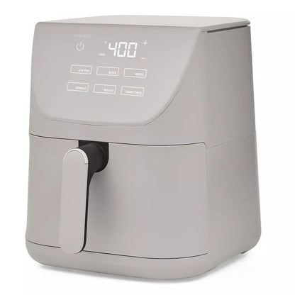 CRUXGG 6QT Touch-Activated kitchen Air Fryer – GRAY- Touch Activated