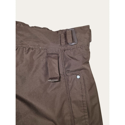 Brown Youth Snow Pants Size 14/16 Adjustable Waist 100% Polyester Waterproof Winter Gear
