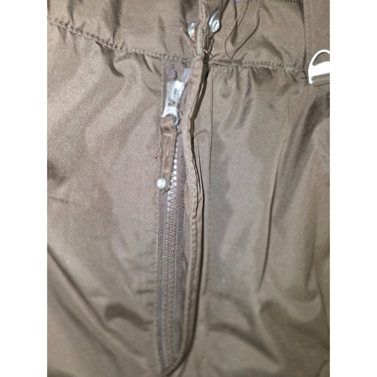 Brown Youth Snow Pants Size 14/16 Adjustable Waist 100% Polyester Waterproof Winter Gear