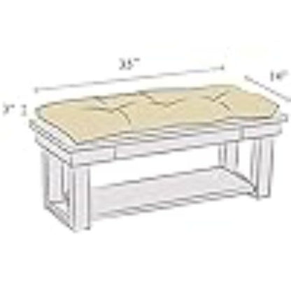 Klear Vu Tufted Omega Universal Bench Cushion