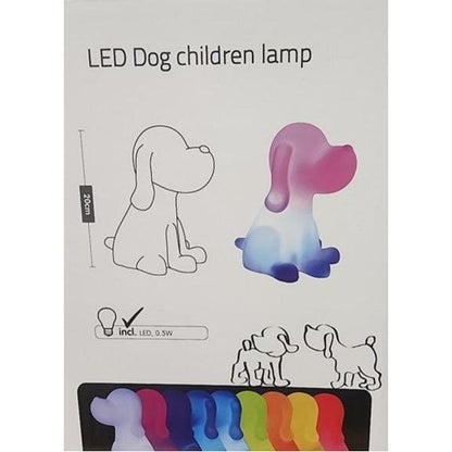 Puppy Dog Color Changing LED Night Light for Kids Room Nursery Bedtime Lamp