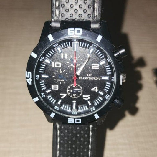 Mens GT F1 Grand Touring Sports Watch Quartz Analog Silicone Band