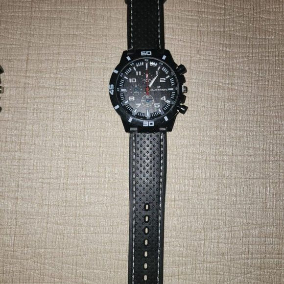 Mens GT F1 Grand Touring Sports Watch Quartz Analog Silicone Band