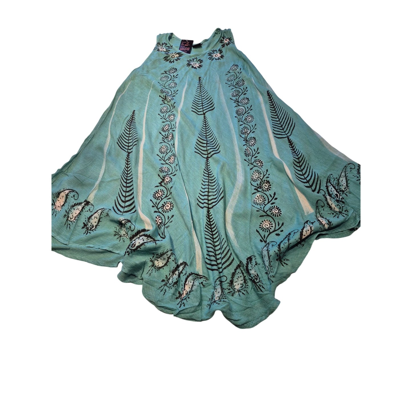 Sleeveless Boho Summer Dress With Floral Print & Flowy Hemline Lightweight Resort Wear
