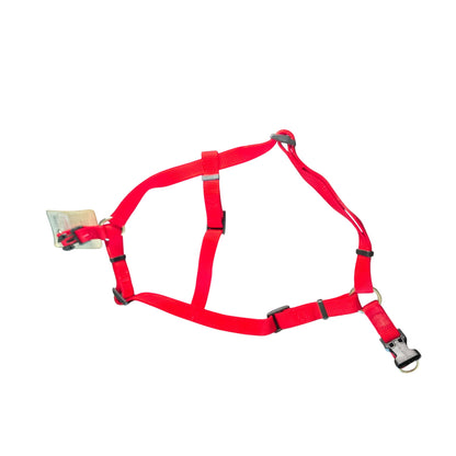 Coastal Comfort Wrap Adjustable Dog Harness Red Medium 14"-20" Neck 20"-30" Girth Durable Nylon