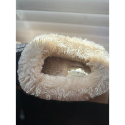 Dearfoams Womens Cozy Indoor/Outdoor Quilted clogs With Faux Fur Lining