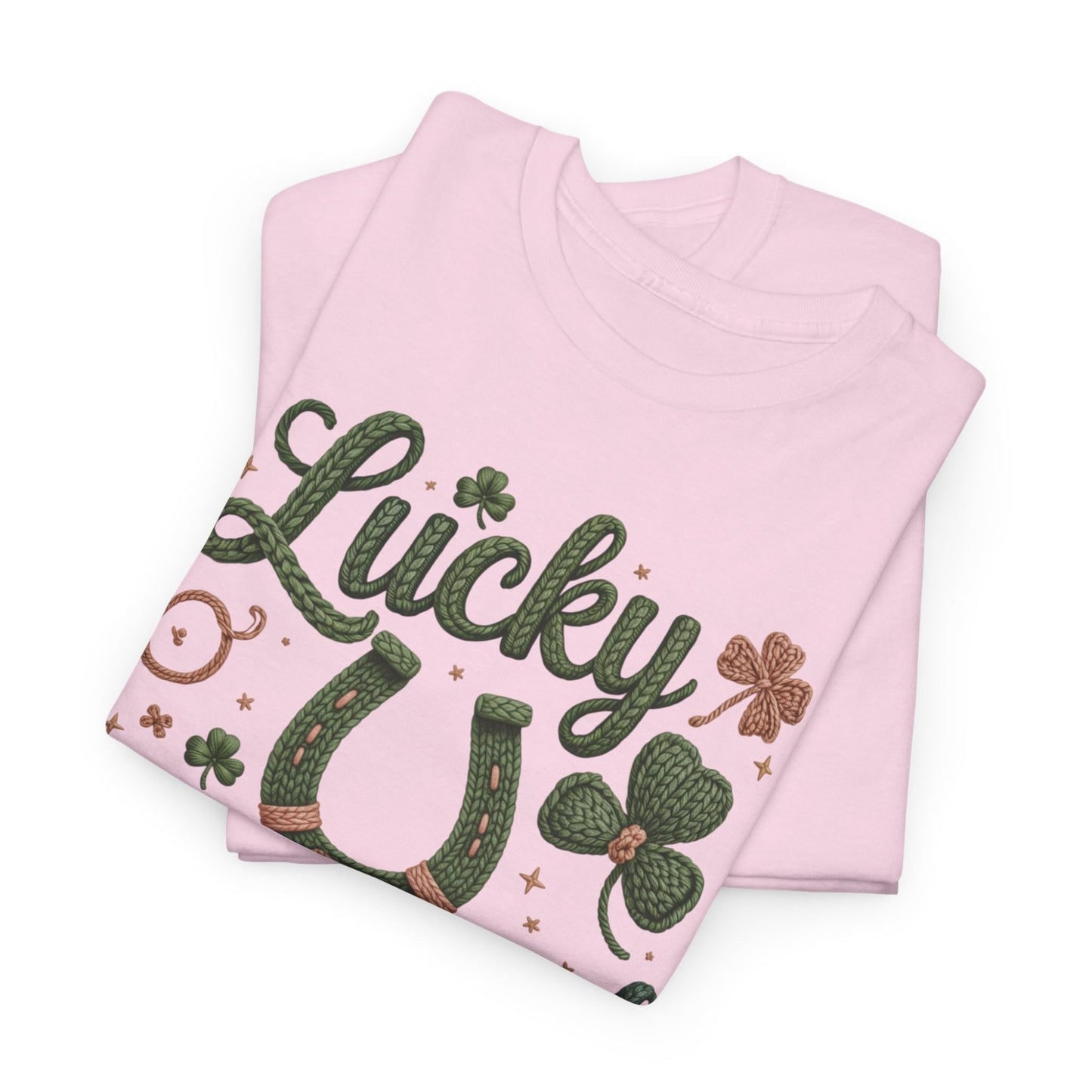 Lucky Cowgirl w/Horseshoe Western Graphic Tee – Women’s Country Rodeo Boutique Shirt