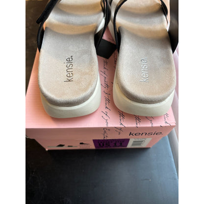 Kensie Jipsy Ladies Black Slide Sandals