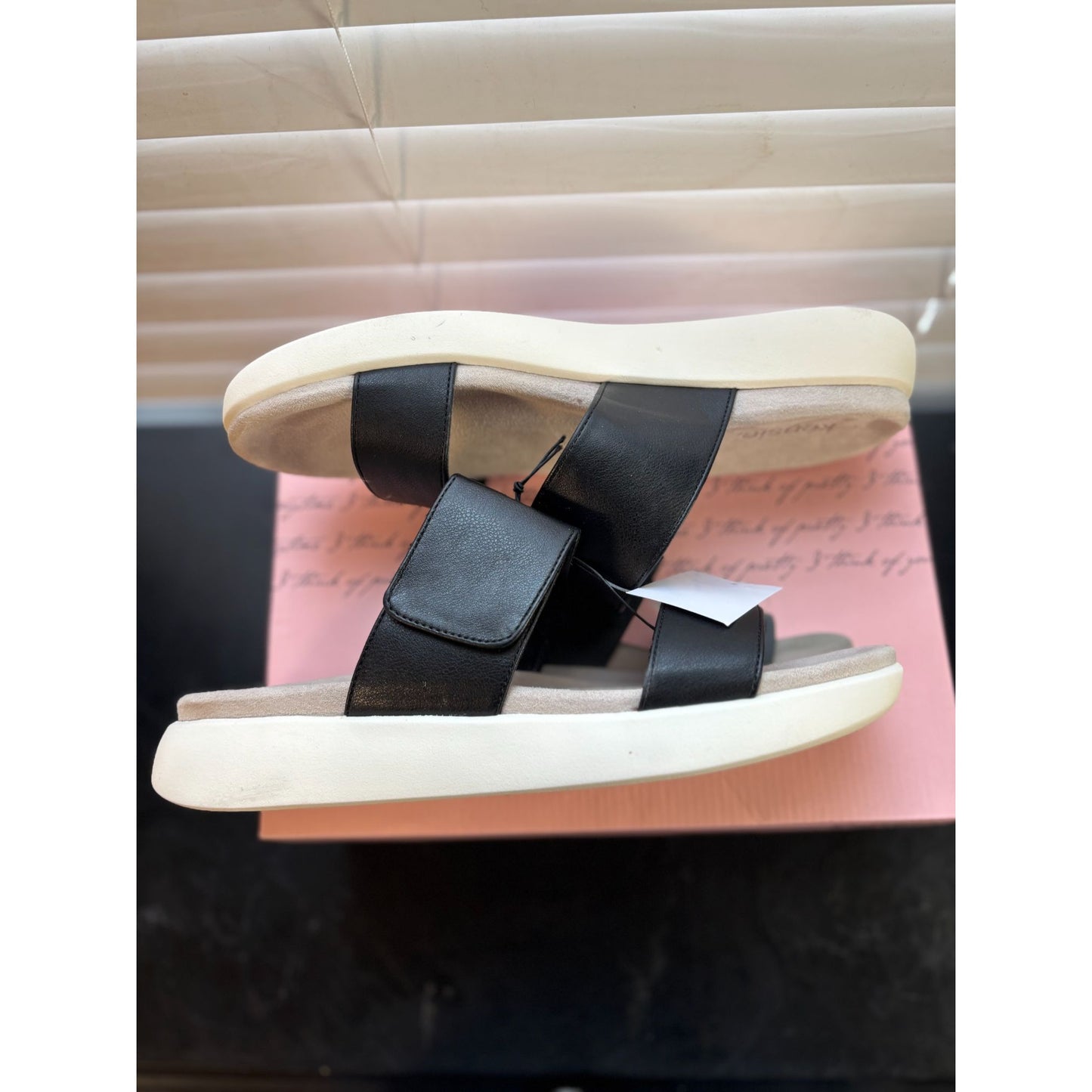 Kensie Jipsy Ladies Black Slide Sandals