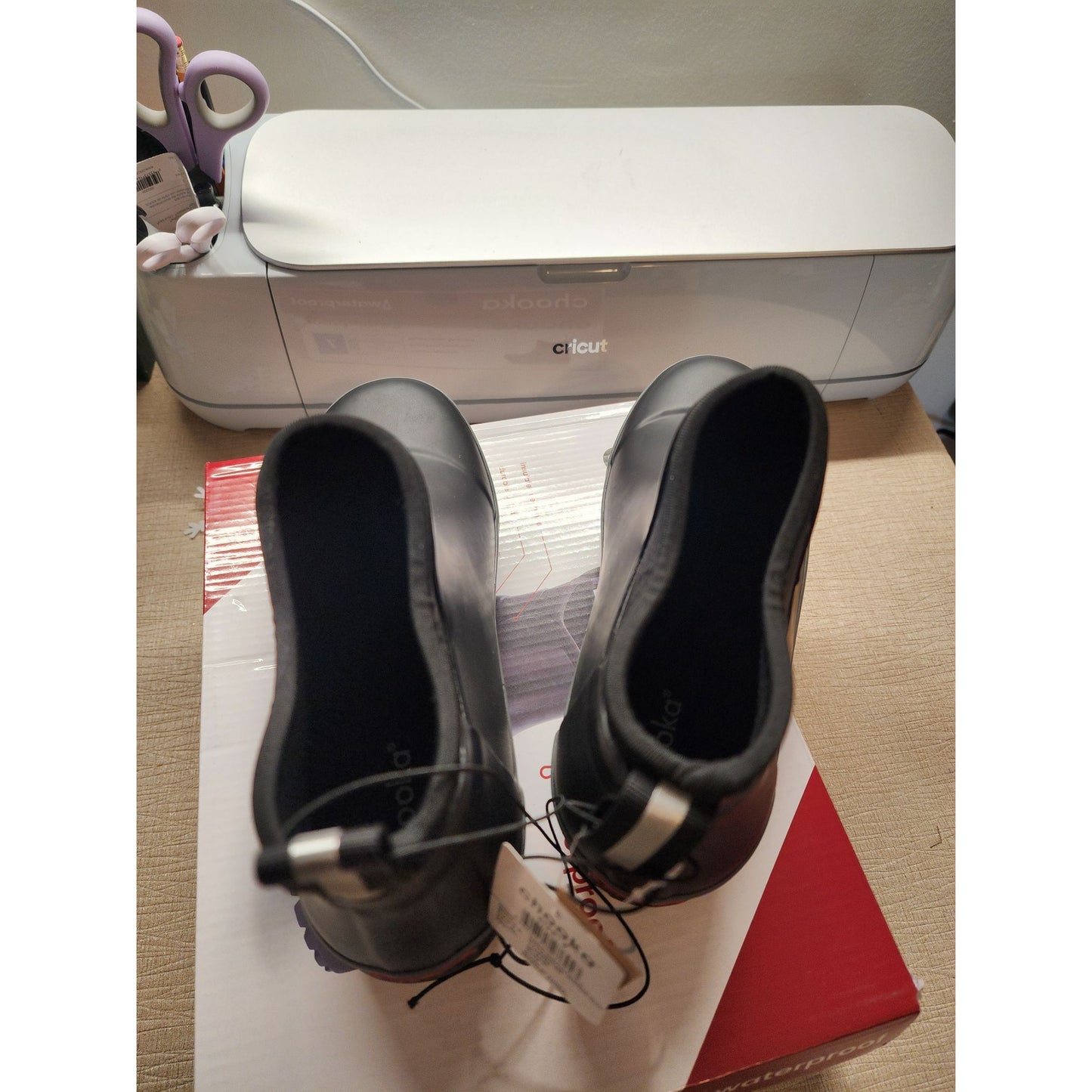 Chooka Women's Waterproof Ankle Rain Boots Black 8