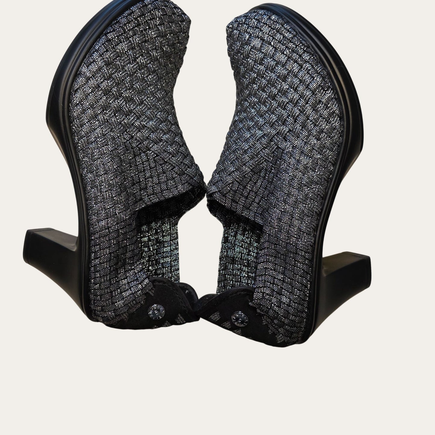 Bernie Mev Amelia Black Women’s NIB Woven Bootie Size 40EU/9.5-10US