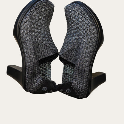 Bernie Mev Amelia Black Women’s NIB Woven Bootie Size 40EU/9.5-10US