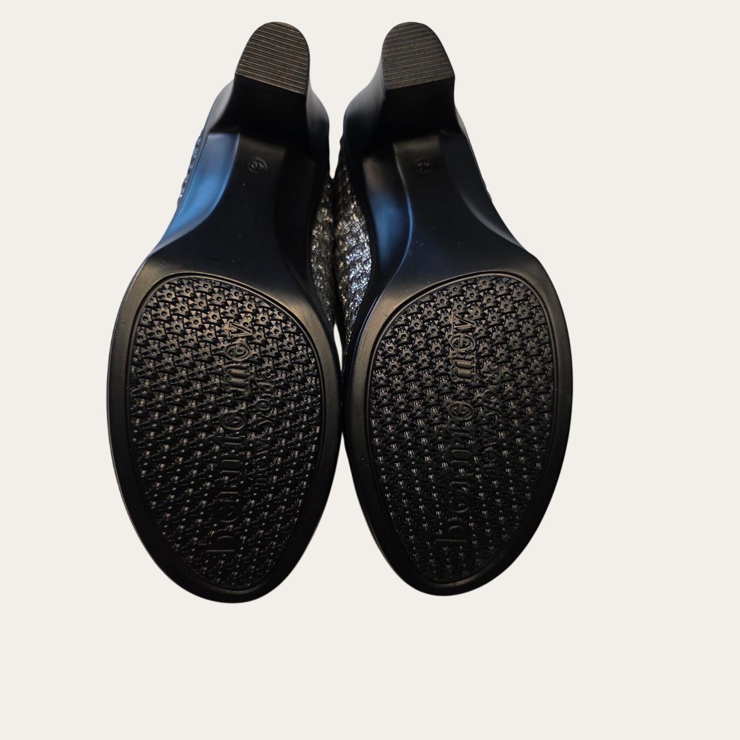 Bernie Mev Amelia Black Women’s NIB Woven Bootie Size 40EU/9.5-10US