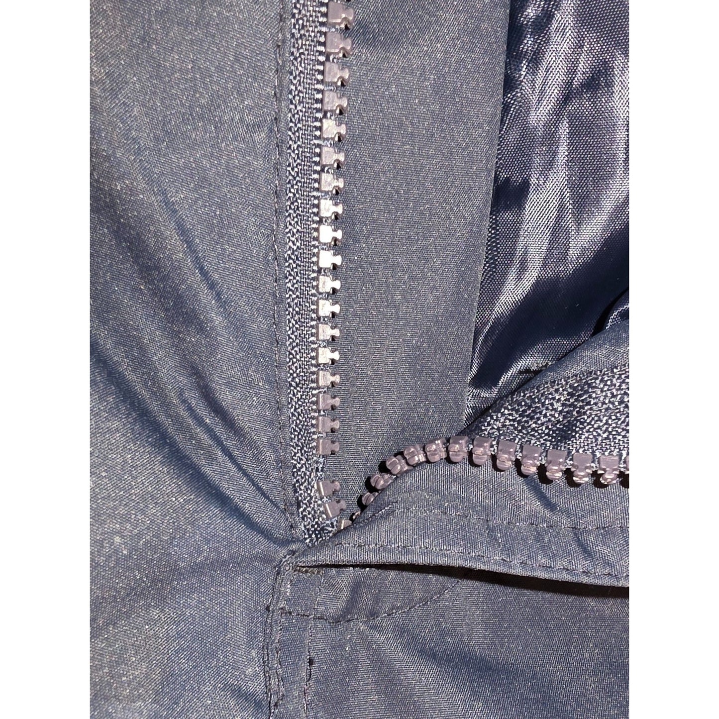 Mens Navy Waterproof Snow Pants With Reinforced Knees Adjustable Waist & Zippered Pockets