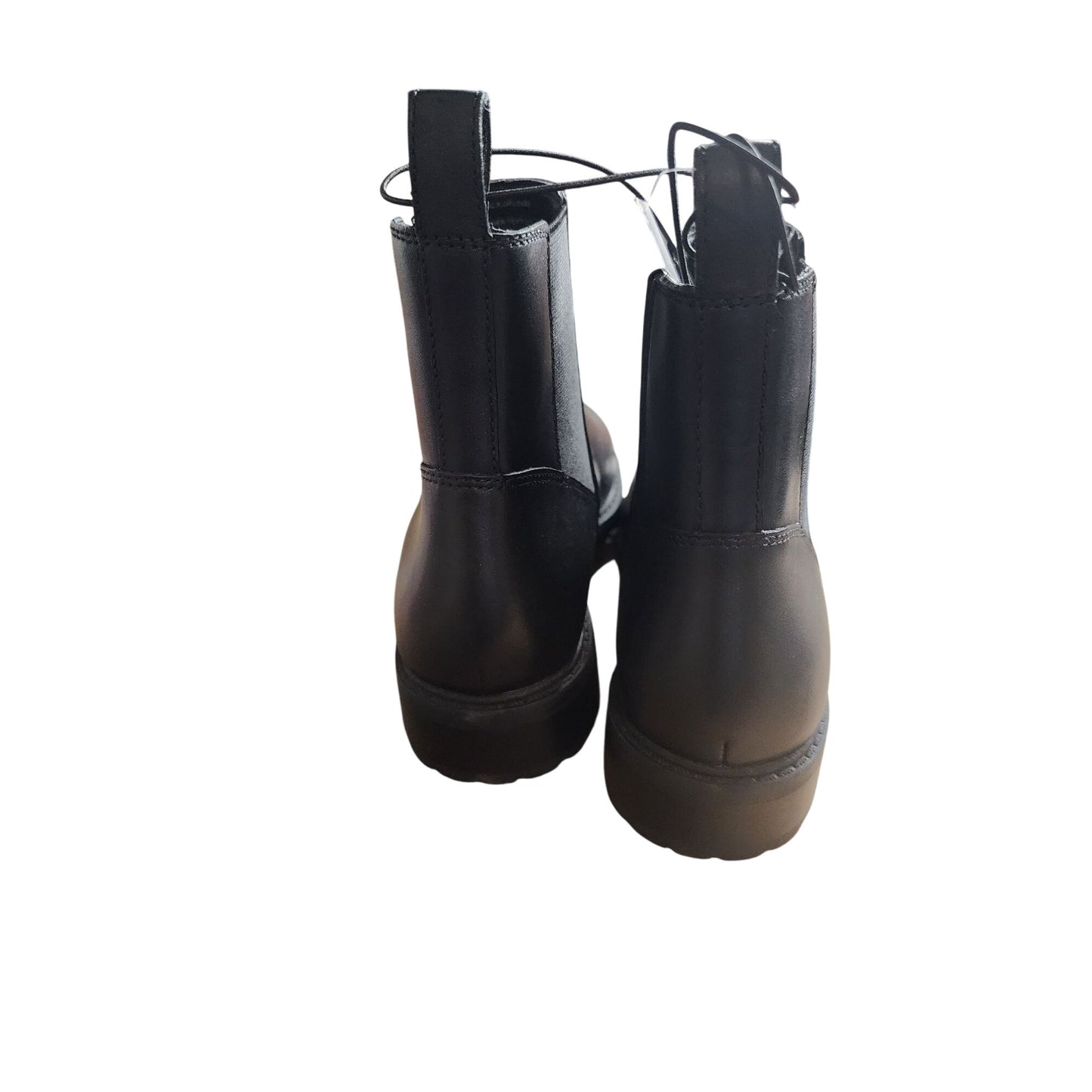 Womens Black Leather Chelsea women shoes