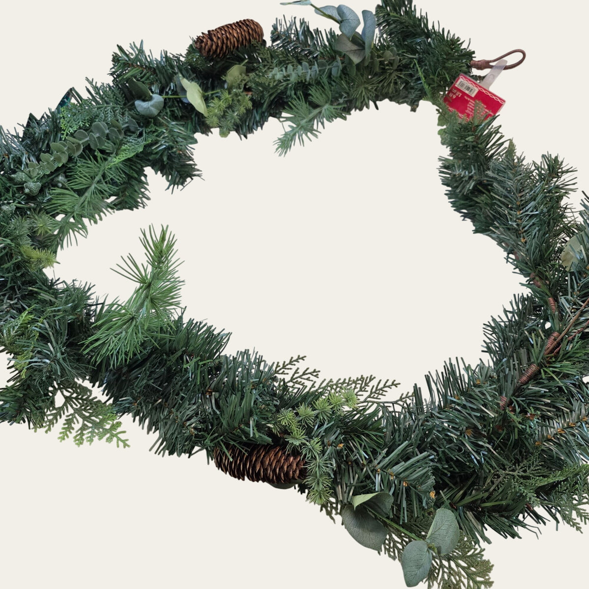 Ashland Cypress Pinecone & Eucalyptus Garland 6 Ft Artificial Greenery Holiday Decor