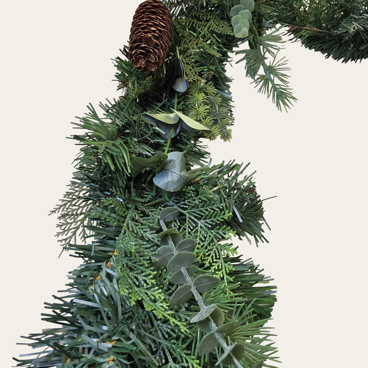 Ashland Cypress Pinecone & Eucalyptus Garland 6 Ft Artificial Greenery Holiday Decor