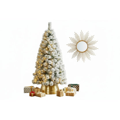 Glitzhome Metal Tree Collar Tree Base Cover 22 inches