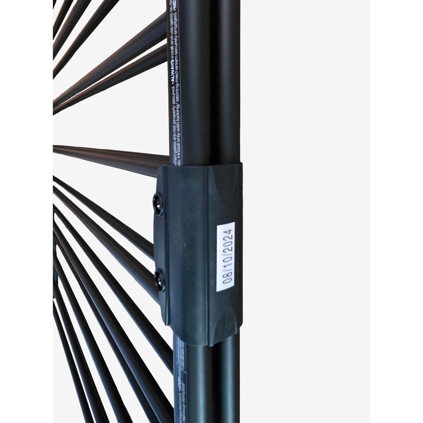 North States Toddleroo Black Steel Baby Gate For Stairs & Doorways Models 5050/5052 Adjustable Width Easy Install Safety Barrier