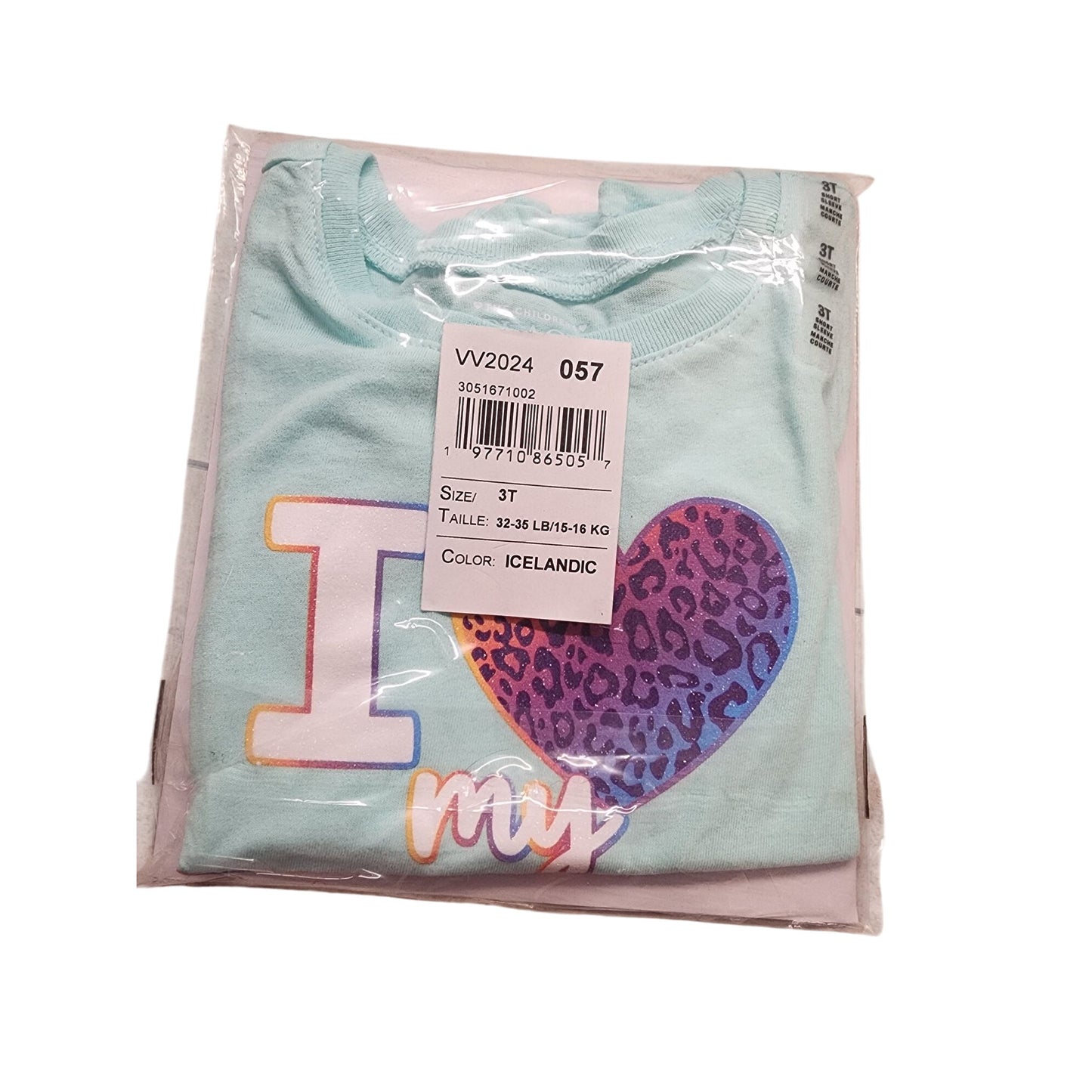 Baby And Toddler Girls Love My Auntie Graphic Tee - blue
