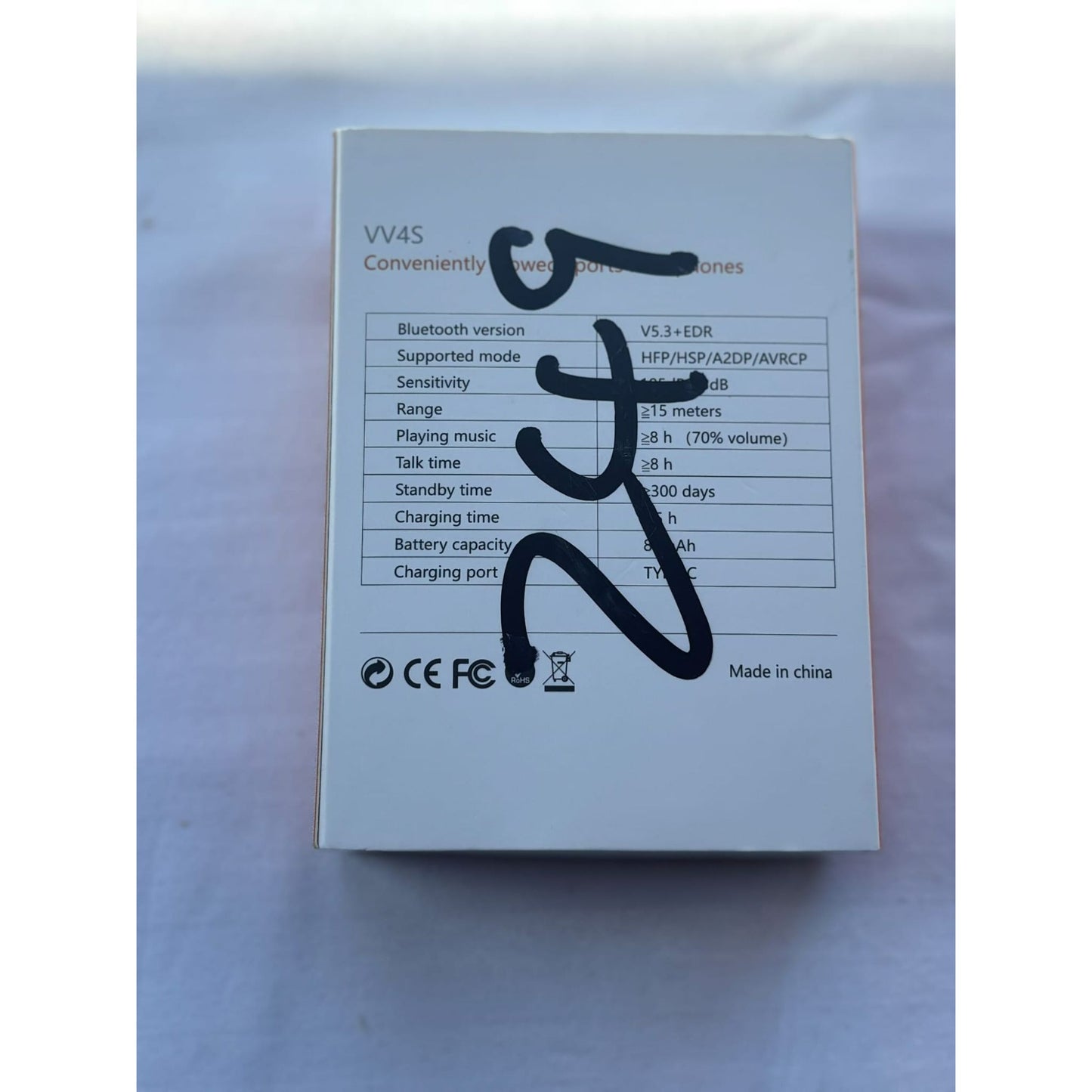VV4S OWS PRO Stereo Sports High Sound Bluetooth Headset Headphones