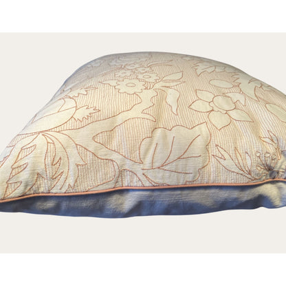 Threshold Studio Mcgee Botanical Floral Embroidered Cotton Decorative Throw Pillow 24" Square