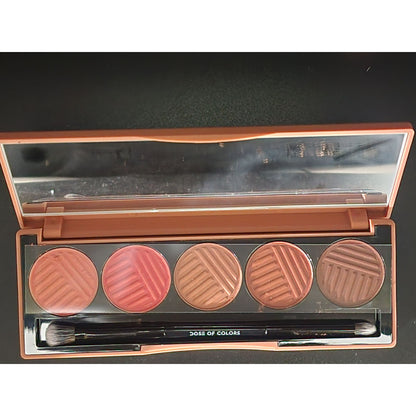 Dose of Colors Sassy Siennas Eyeshadow Palette 5  Warm Peachy-Neutral Tones