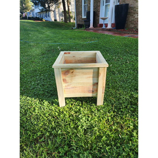 Square Lipped Wooden Garden Planter