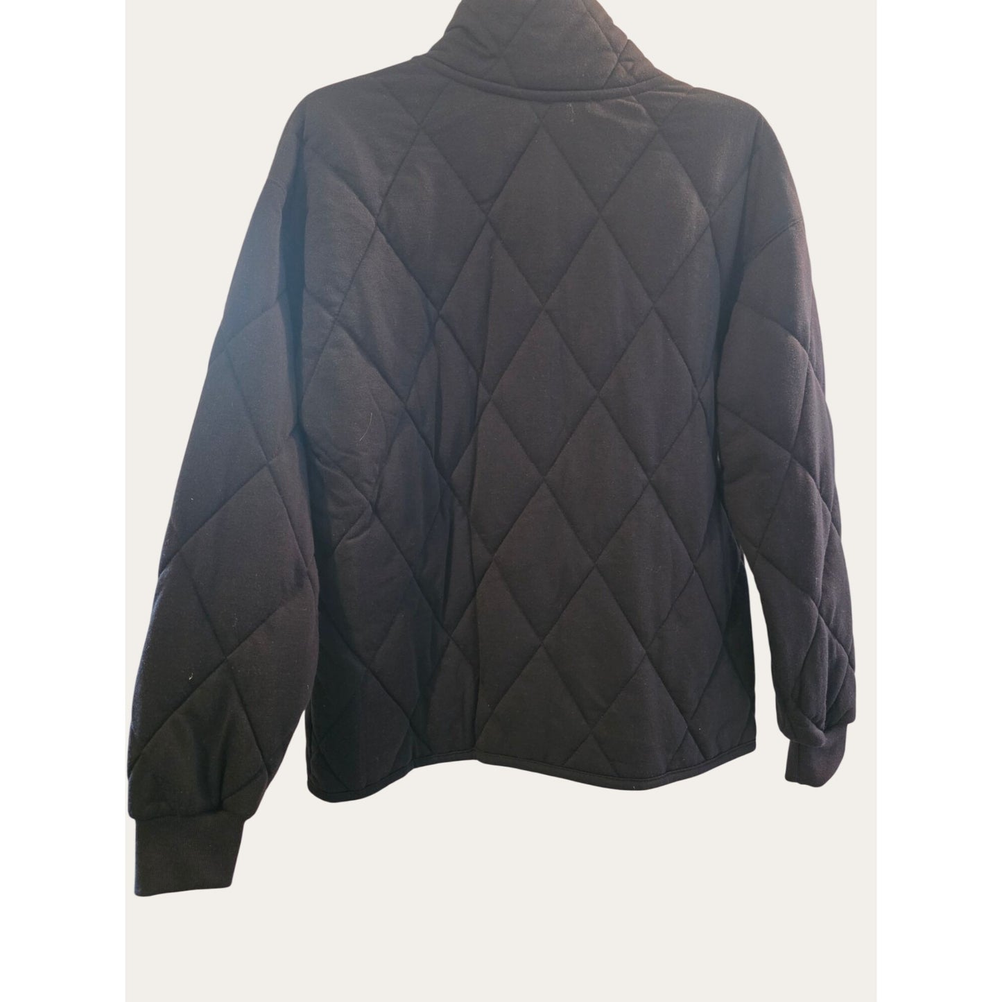 Quilted Snap-Front Womens Jacket in Black. Olive, or Taupe