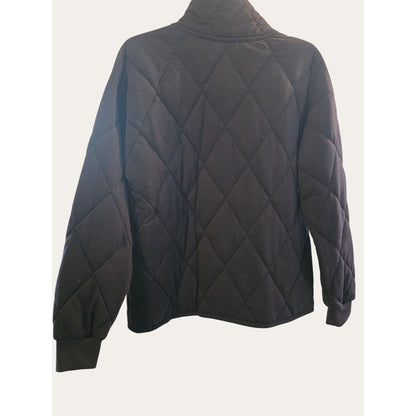 Quilted Snap-Front Womens Jacket in Black. Olive, or Taupe