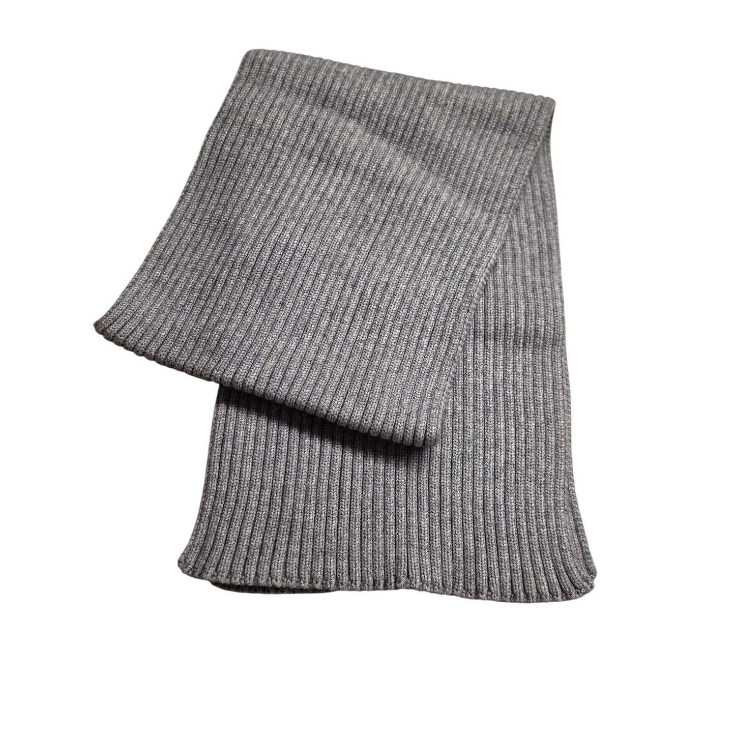 Ribbed Knit Winter Set With Faux Fur Pom Beanie & Scarf In Ivory or Gray