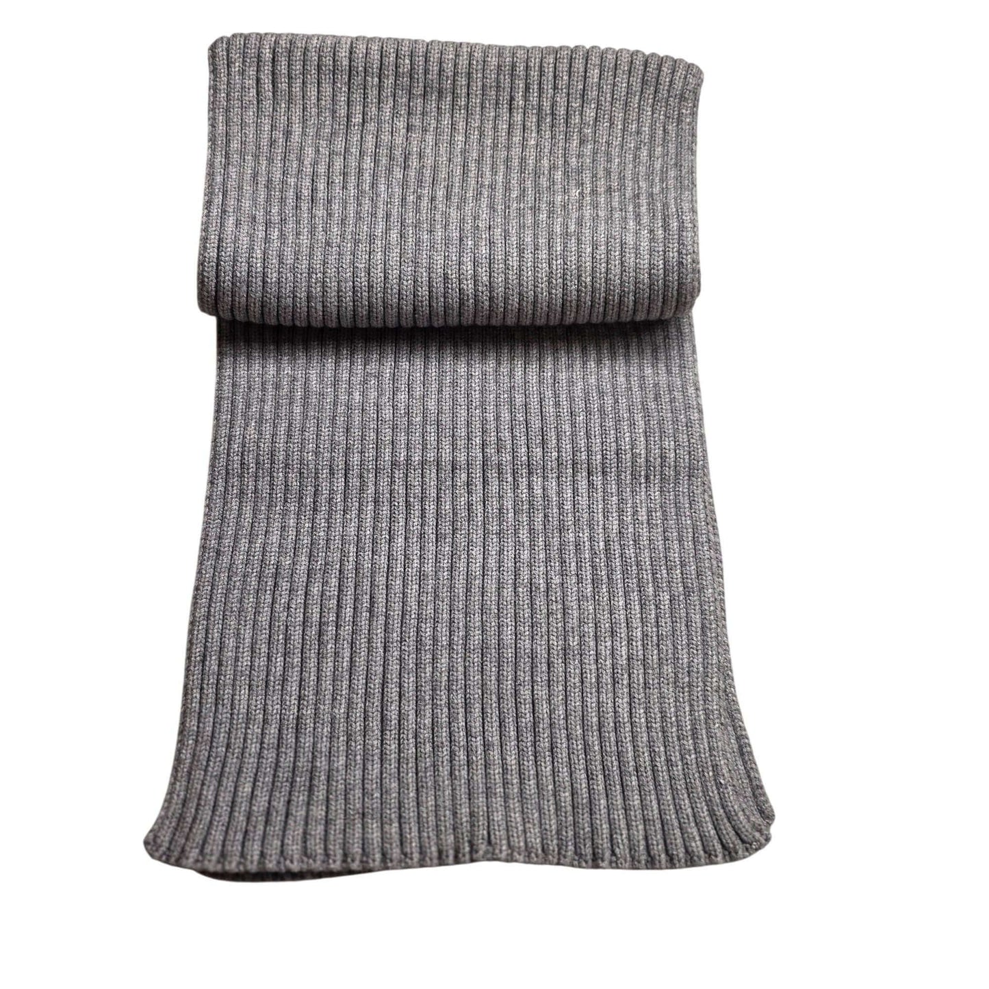 Ribbed Knit Winter Set With Faux Fur Pom Beanie & Scarf In Ivory or Gray