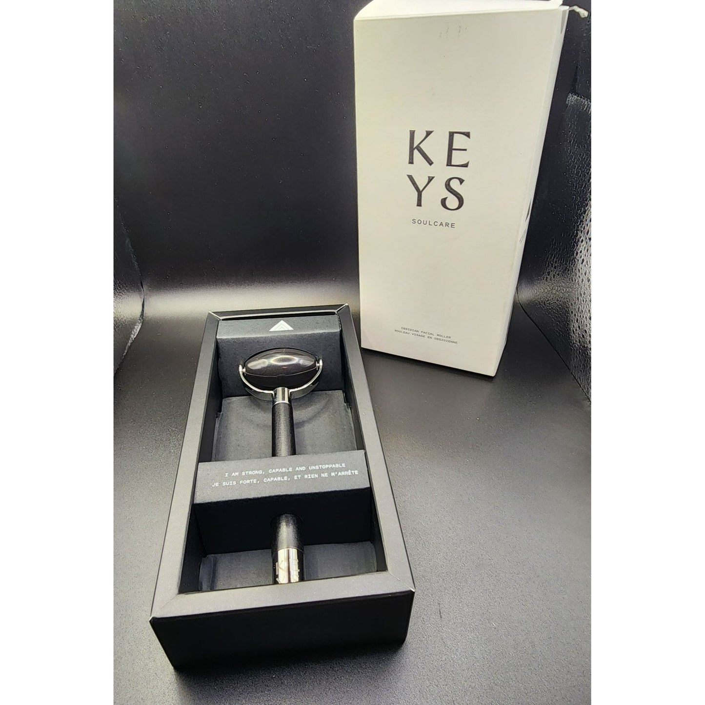 Keys Soulcare Obsidian Facial Roller For Skincare Rejuvenation & Relaxation