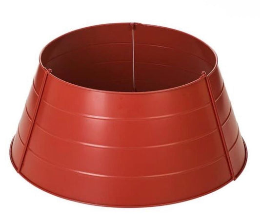 Glitzhome Metal Tree Collar Tree Base Cover 22" D Gold or Red