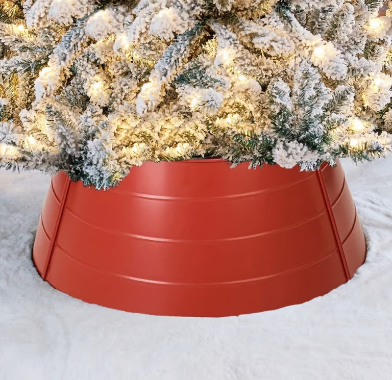 Glitzhome Metal Tree Collar Tree Base Cover 22 inches